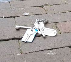 Sleutelbos die in Vlijmen is kwijtgeraakt